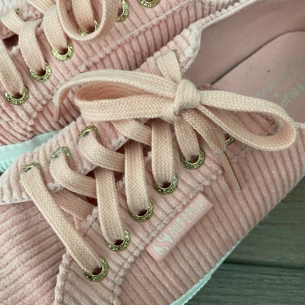 Superga x Something Navy Corduroy 2750 - Picture 2 of 7